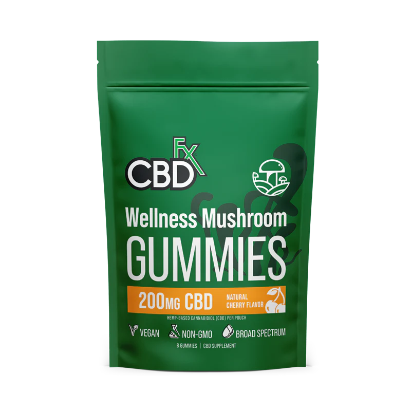 CBDfx Mushroom Wellness Gummies Trial Pack - 8 Count