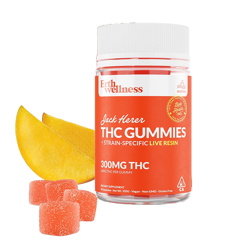 Δ9 THC Gummies - Jack Herer - Live Resin (Sativa) - 300mg.