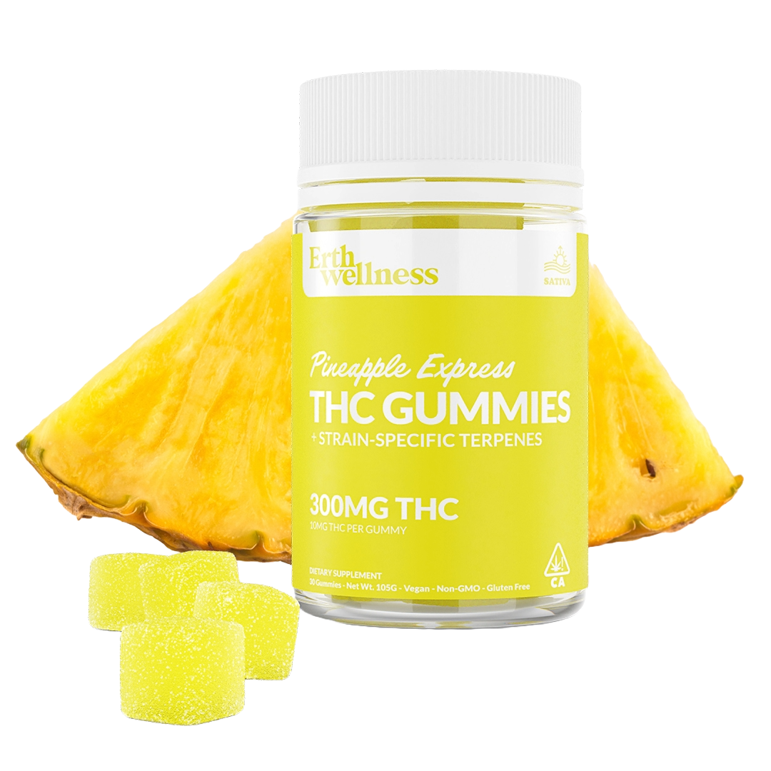 Δ9 THC Gummies - Pineapple Express - Strain Specific (Sativa) - 300mg.