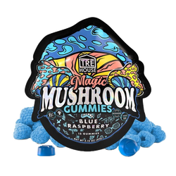 Blue Raspberry Magic Shroom Gummies | Trē House - Available at Ben's Canna