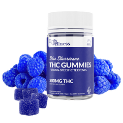 Δ9 THC Gummies - Blue Slurricane - Strain Specific (Indica) - 300mg.