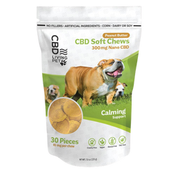 CBD Chews for Dogs 300mg - Peanut Butter Calming Chews