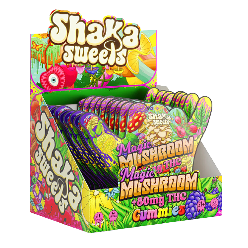 Shaka Sweets Bomb Pop Flavor - THC & Magic Mushroom Gummies