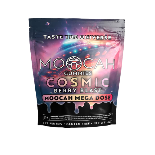 Moocah Mega Dose Mushroom Gummies - Cosmic Berry Blast
