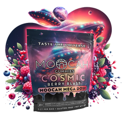 Moocah Mega Dose Mushroom Gummies - Cosmic Berry Blast