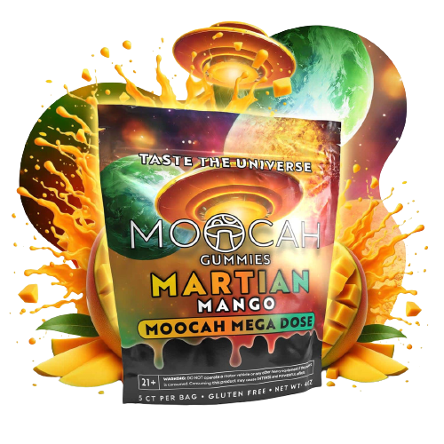 Moocah Mega Dose Mushroom Gummies - Martian Mango