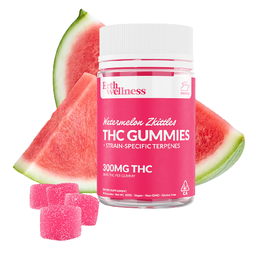 Δ9 THC Gummies - Watermelon Zkittles - Strain Specific (Indica) - 300mg.