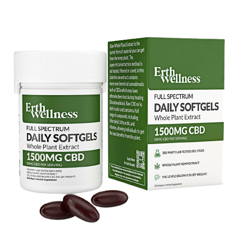 Full Spectrum Daily Softgels with Whole Plant Extract - 1500mg
