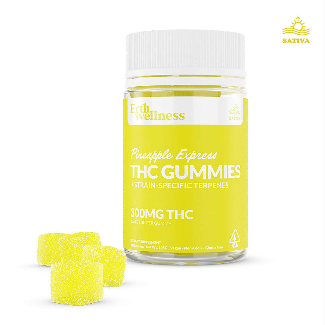 Δ9 THC Gummies - Pineapple Express - Strain Specific (Sativa) - 300mg.